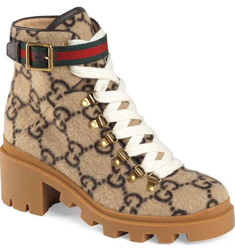 gucci boots combat|gucci monogram thigh high boots.